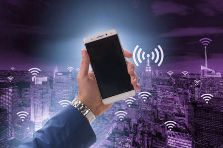 Smart city in innovation concept photoの写真素材