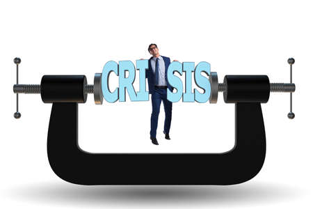 Business concept of crisis and recessionの写真素材