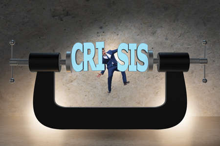Business concept of crisis and recessionの写真素材