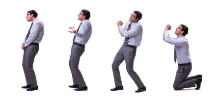Businessman isolated on the white background