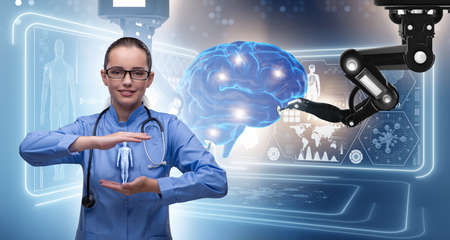 Woman doctor in telemedicine concept