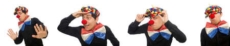 Clown isolated on the white backgroundの写真素材