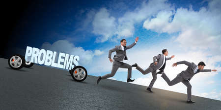 Business problem and challenge concept with businessmanの写真素材