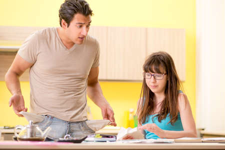 Young family struggling with personal finance