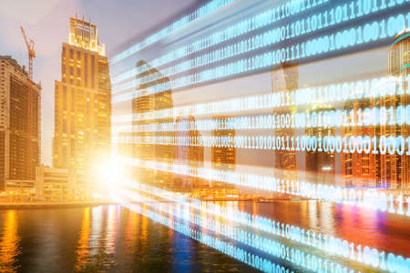 Concept of modern digital city and innovation