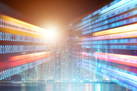 Concept of modern digital city and innovation