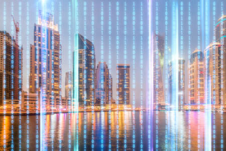 Concept of modern digital city and innovation