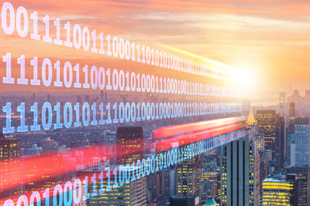 Concept of modern digital city and innovationの写真素材