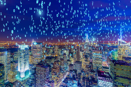 Concept of modern digital city and innovation