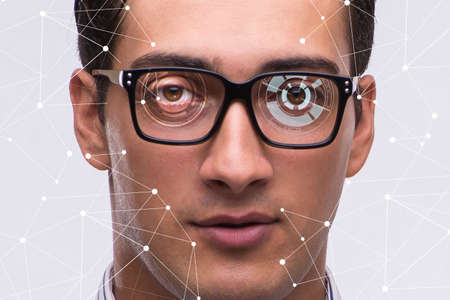 Concept of sensor implanted into human eye