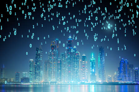 Concept of modern digital city and innovation