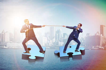 Business concept of teamwork and competitionの写真素材
