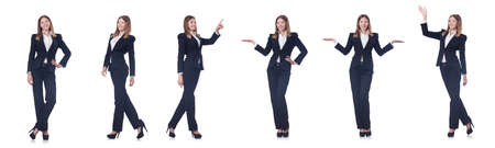 Businesswoman isolated on the whiteの写真素材