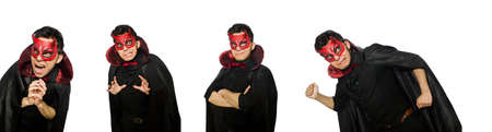 Funny devil isolated on the white background
