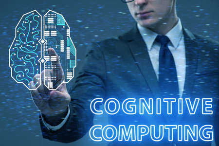 Cognitive computing concept as modern technologyの写真素材