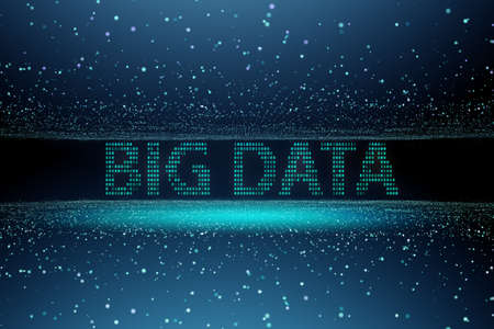 Big data and data mining concept illustration  - 3d renderingの写真素材