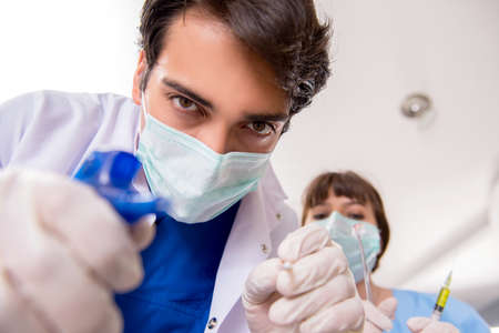 Concept of treating teeth at dentistsの写真素材