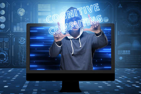 Cognitive computing concept as modern technologyの写真素材