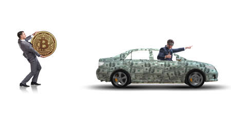 Concept of car purchase on credit termsの写真素材