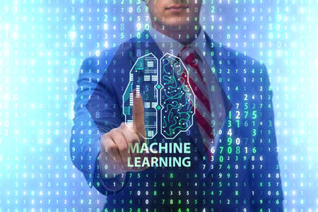 Machine learning concept as modern technologyの写真素材