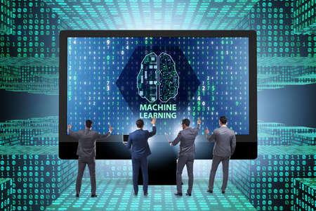 Machine learning concept as modern technology