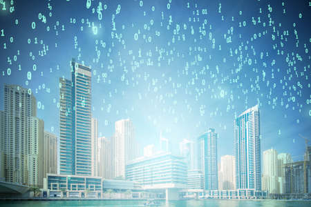 Concept of modern digital city and innovation