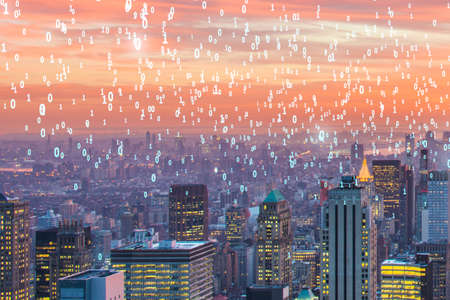 Concept of modern digital city and innovation