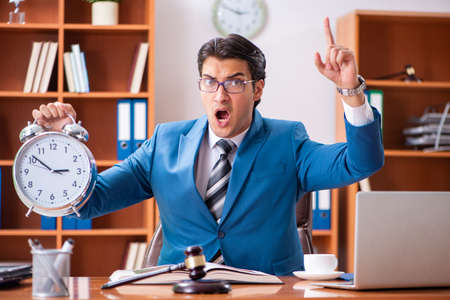 Lawyer working in the officeの写真素材