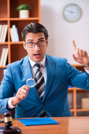 Lawyer working in the officeの写真素材