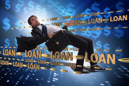 Business concept of debt and borrowingの写真素材