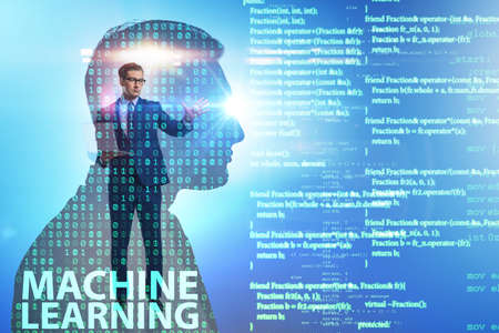 Machine learning concept as modern technology