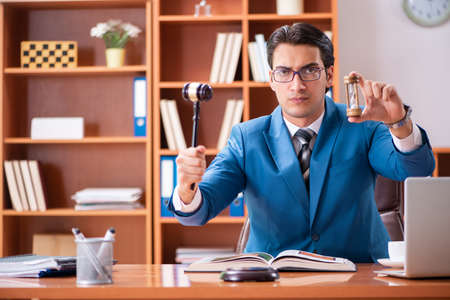 Lawyer working in the officeの写真素材