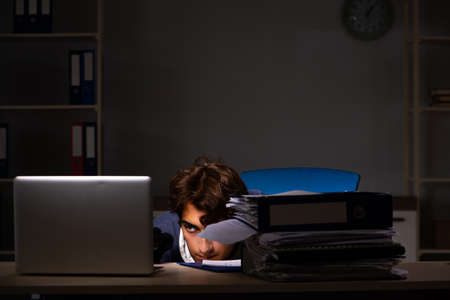 Thief trying to steal personal data in identity theft conceptの写真素材