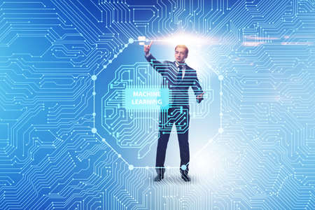 Machine learning concept as modern technology