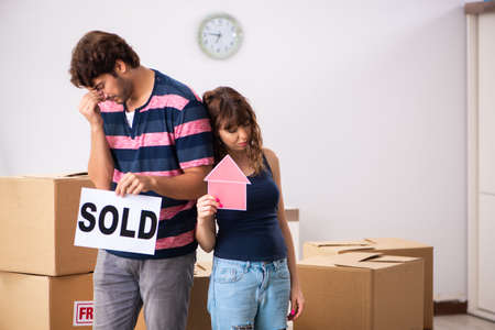 Young family selling their house