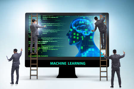 Machine learning concept as modern technologyの写真素材