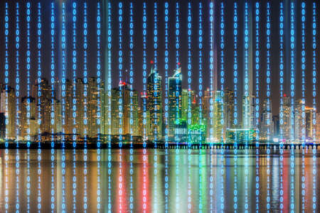 Concept of modern digital city and innovation