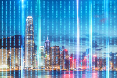 Concept of modern digital city and innovation