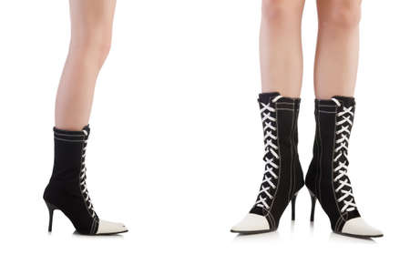 Topboots isolated on white backgroundの写真素材