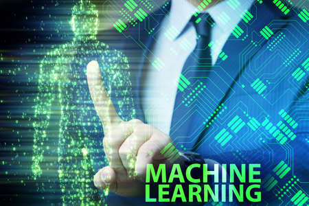 Machine learning concept as modern technology