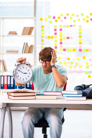 Student preparing for university examsの写真素材