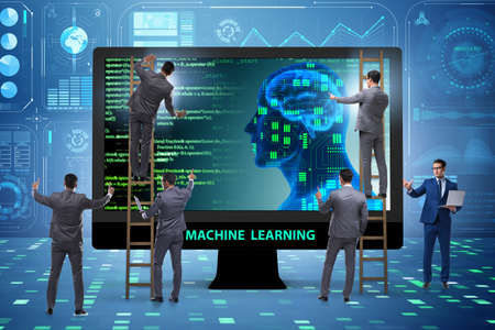 Machine learning concept as modern technology