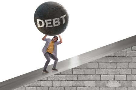 Concept of student loan and expensive educationの写真素材