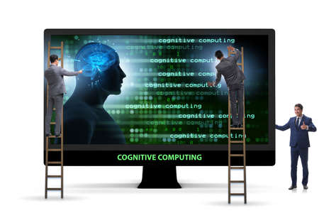 Cognitive computing and machine learning conceptの写真素材