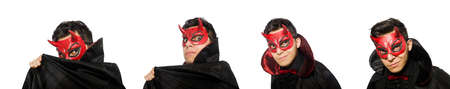 Funny devil isolated on the white background