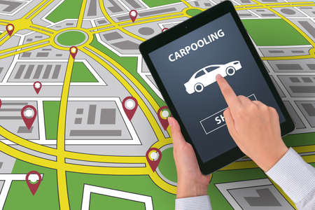 Concept of car ordering onlineの写真素材