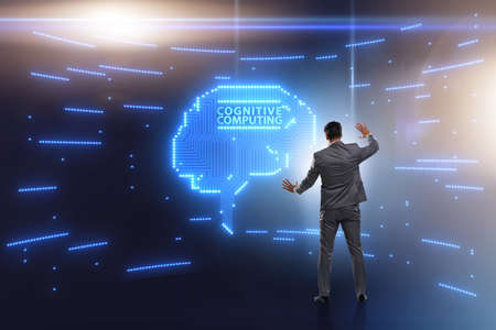 Cognitive computing concept as modern technologyの写真素材