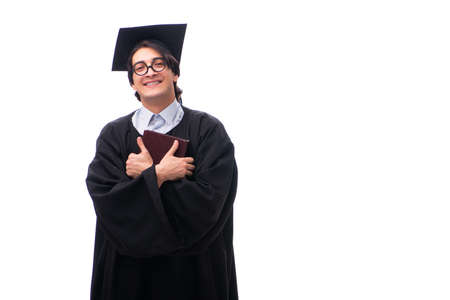 Young handsome man graduating from universityの写真素材