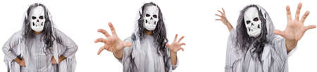 Scary man in halloween concept