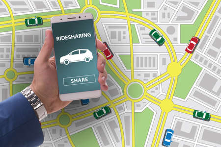 Concept of car ordering onlineの写真素材